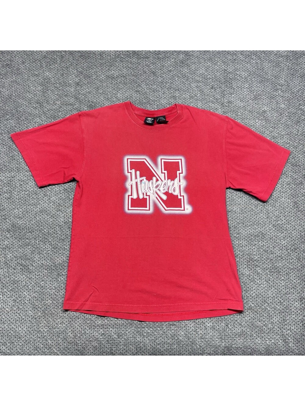 Vintage Starter University Of Nebraska Cornhuskers T-Shirt Medium RARE MENS RED